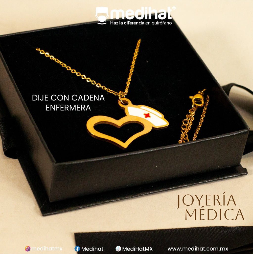 Dije con cadena ENFERMERA (6913815576709)