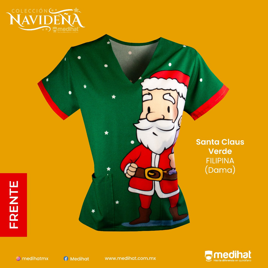Filipina Santa Claus (verde) Navidad (6758101942405)