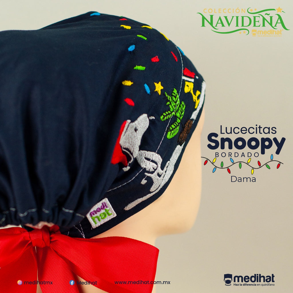 Lucecitas Snoopy Navidad bordado (6882229878917)